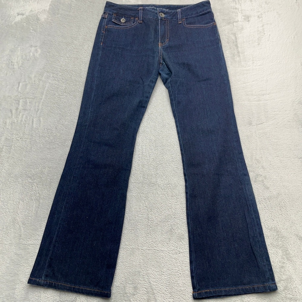 Banana Republic Women Bootcut Jeans Dark Wash Size 27